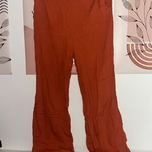 Windsor Terracotta Wide-Leg Pants